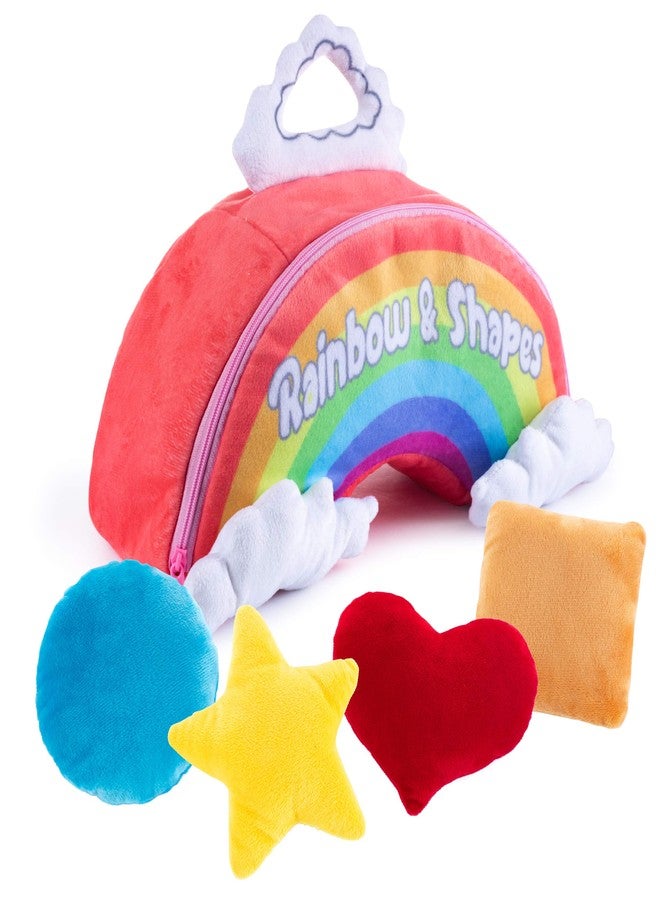 Plush Creations Talking Plush Rainbow & Shapes Toy Set | Includes 4 Talking Soft Shapes | Star, Heart, Circle, and Square with A Plush Rainbow Carrier | Great Gift for Baby and Toddler Girls or Boys - Image 1